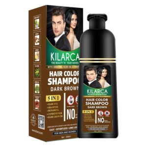 Kilarca dark brown hair color shampoo 200 ML